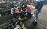 راه اندازی مجدد ماشین آلات سنگین معیوب در شبکه های آبیاری شمال خوزستان